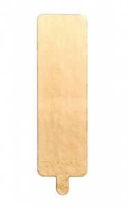 Подложка 0,8 мм 13*4 см BASE золотая прямоугольная с ручкой 