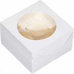 Коробка для капкейков ForGenika MUF 4 PRO, 4 ячейки, 16*16*10 см