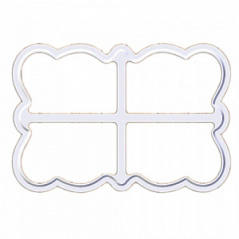 Форма для вырезания печенья Фигурная рамка, d=9 см